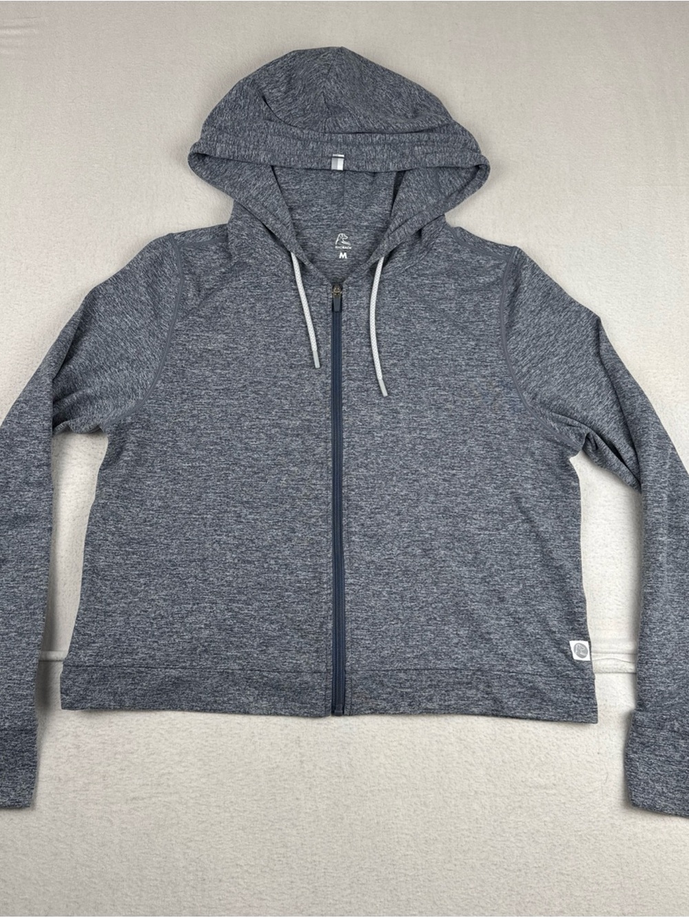 Rhoback Boys Youth Hero Hoodie Full Zip Marbled Size Medium Comfort School